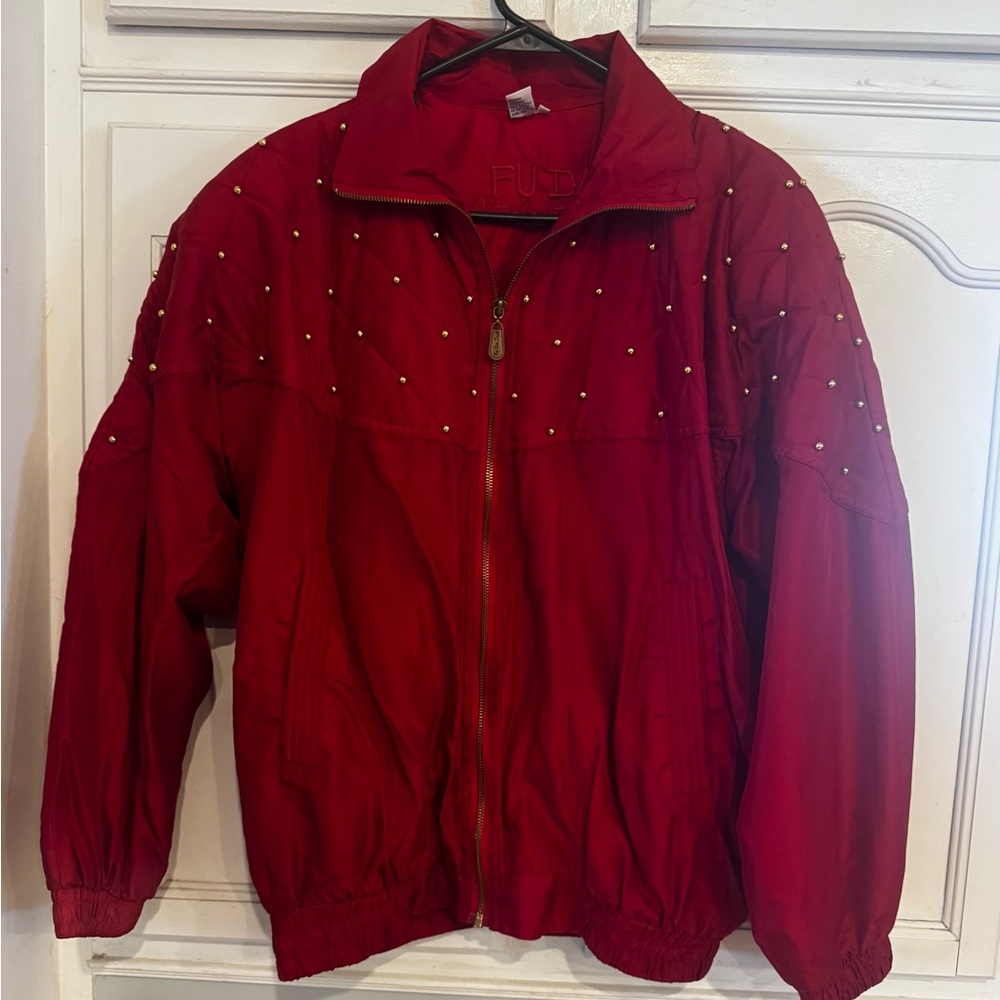 Red Studded Jacket